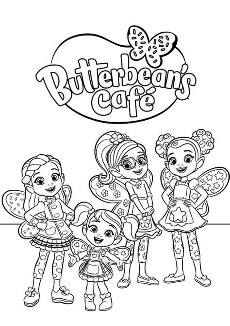 Butterbean’s Cafe Coloring Page