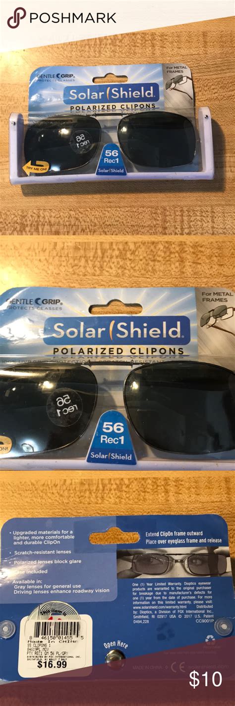 Solar Shield Polarized Clip ons | Sunglasses accessories, Clothes design, Fashion design