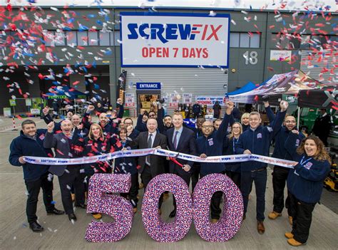 Screwfix celebrates the opening of its 500th store