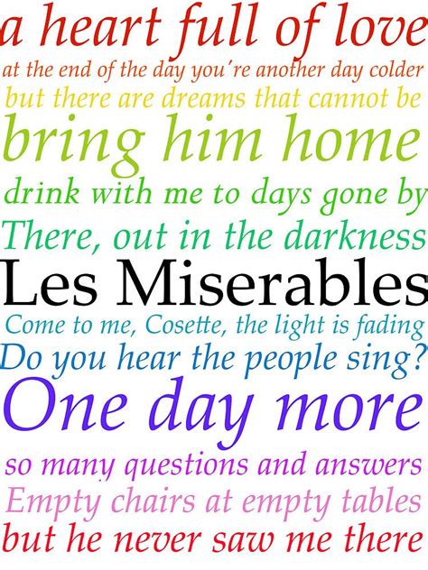 Les Miserables Lyric Design by musicalproducts | Les miserables, Lyrics, Design