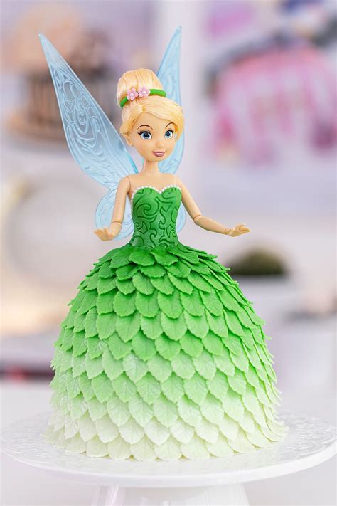 TINKERBELL Doll CAKE - Disney Fairies | Doll cake tutorial, Barbie doll cakes, Tinkerbell doll