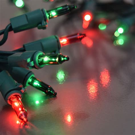 8 Function Red and Green Christmas String Lights