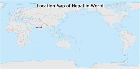 Where is Nepal Located on Map, Nepal Map in Asia and World