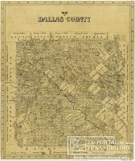 Map of Dallas County, Texas