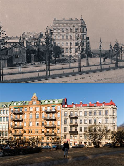 Gothenburg, Vasastan 1885 / 2013 | Vasaparken Vasagatan mot … | Flickr