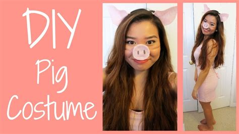 DIY: Pig Costume - YouTube