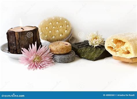 Natural bath products stock photo. Image of relaxed, pamper - 4888360