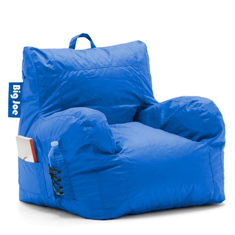 Big Joe Dorm Bean Bag Chair, Blue Sapphire Smartmax Fabric - Walmart.com - Walmart.com