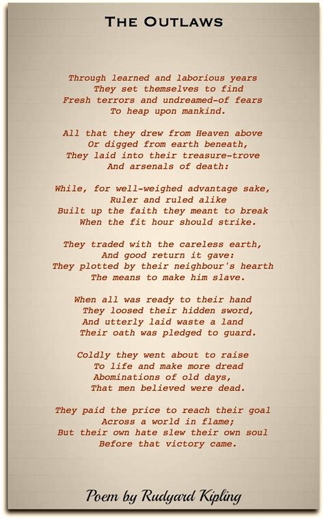 Rudyard Kipling Poems | Classic Famous Poetry