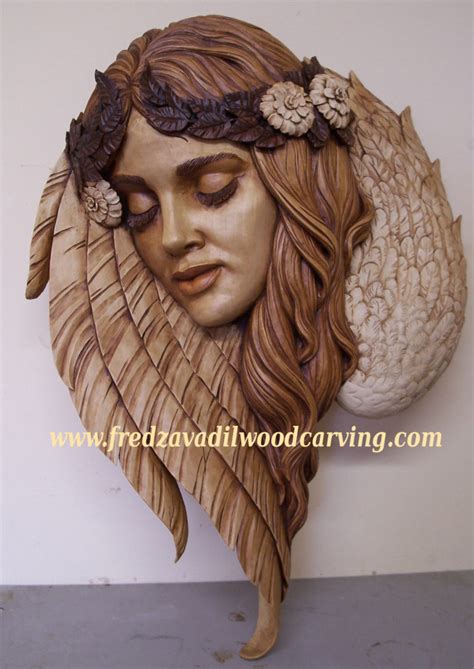 Angel, Relief wood carving, Fred Zavadil | Custom Wood Carving and ...