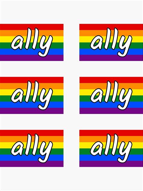 "LGBTQIA+ Ally Flag Sticker Sheet" Sticker for Sale by thrnio | Redbubble