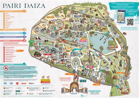 Pairi Daiza Map (2024) | ThemeParkBrochures.net