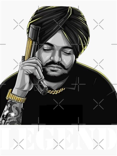 "Legend Sidhu Moose wala " Sticker for Sale by Desi Merch | Redbubble