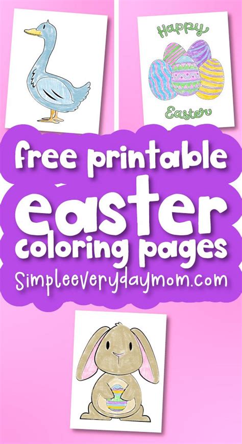 Free Printable Easter Coloring Pages For Kids | Easter printables free, Easter coloring pages ...