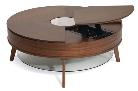 Modern Lift-top Round Cocktail Table - Bellemie | RC Willey | Round coffee table modern ...