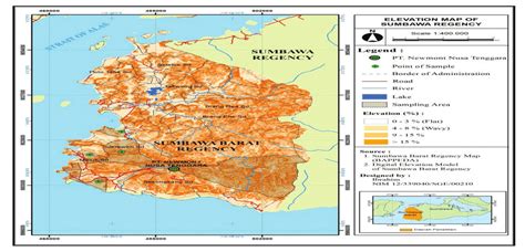 Elevation Map of West Sumbawa Regency | Download Scientific Diagram