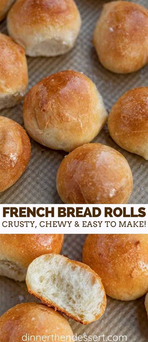 Crusty French Bread Rolls - Dinner, then Dessert