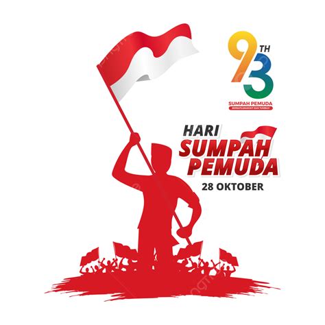 Sumpah Pemuda Vector Art PNG, Sumpah Pemuda 2021 With Indonesia Flag, Sumpah Pemuda, Sumpah ...