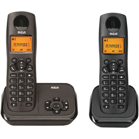 Landline Telephones Cordless, Black Rca 2-handset Office Home Telephones Landline - Walmart.com