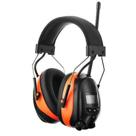 Electronic Bluetooth Earmuffs NRR 25dB Hearing Protection AM FM Radio ...