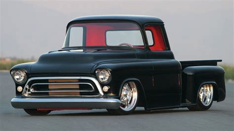 1957 Chevy Stepside Pickup - Black Gold