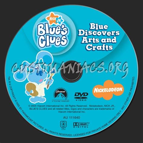 Blue's Clues: Blue Discovers Arts and Crafts dvd label - DVD Covers ...