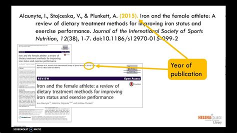 How to Cite a Journal Article in APA Style - YouTube