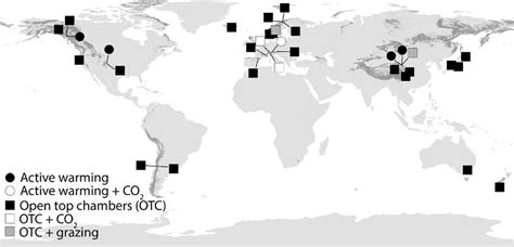 Approximate distribution of alpine habitat worldwide (dark gray... | Download Scientific Diagram