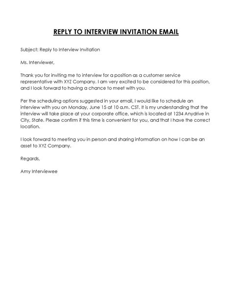 How to Reply to an Interview Invitation Email (Samples)