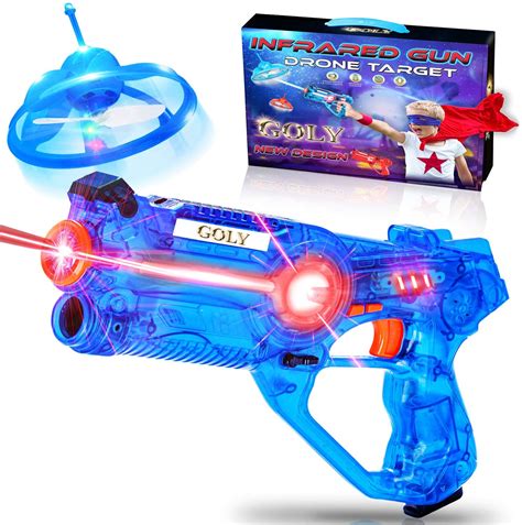 GOLY Laser Tag Gun Game with Flying Toy Drone Target, Infrared Lazer ...