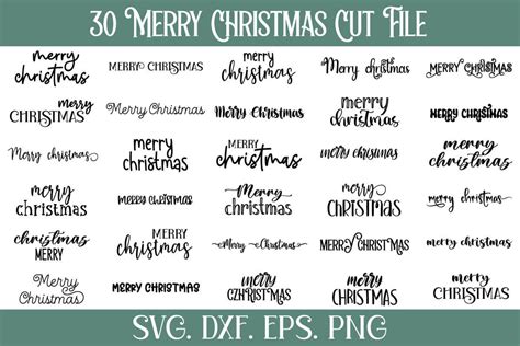 Merry Christmas SVG Bundle - So Fontsy