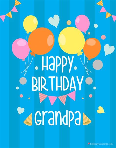 GrandPa birthday wish card | Birthday wishes cards, Grandpa birthday ...