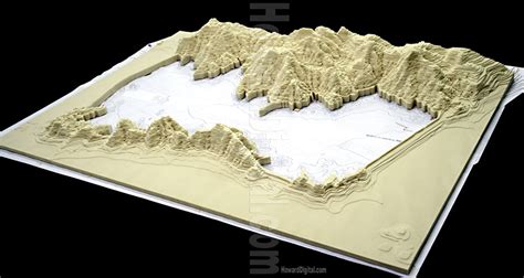 Relief Maps - Diamond Valley Lake Relief Map - Howard Models