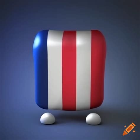 French flag in 3d on Craiyon