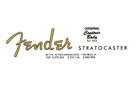 Fender has used several styles of Fender logos, usually referred to as ...