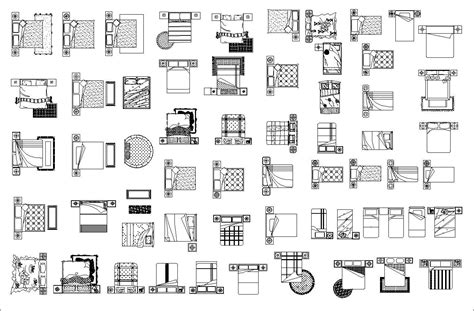 Bed Design Autocad Blocks,elevation Collections】All kinds of Bed CAD ...