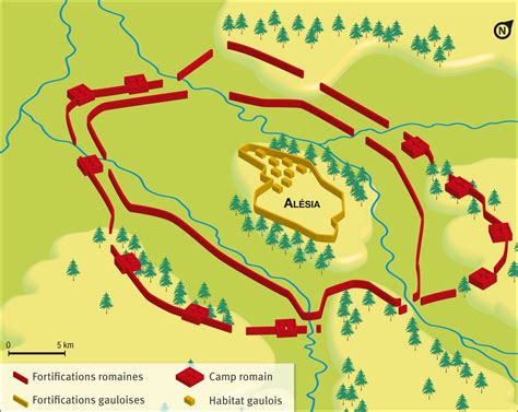 Le siège de l’oppidum d’Alésia | Manuel scolaire, Lycée, Collège