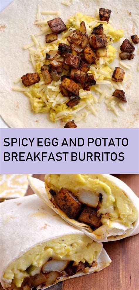 SPICY EGG AND POTATO BREAKFAST BURRITOS - Food Menu