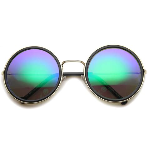 sunglass.la - sunglassLA - Womens Metal Round Sunglasses With UV400 ...