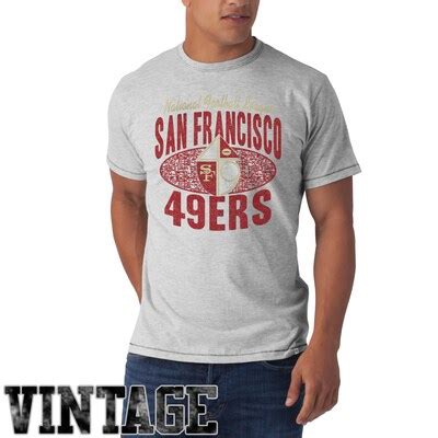 '47 Brand San Francisco 49ers Marksman Vintage T-Shirt - Ash - Official 49ers Shop