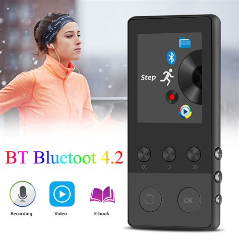 Portable Bluetooth MP3 Music Player with FM Hi-Fi Lossless Support up ...