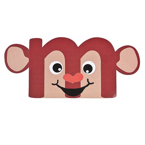 “M Is For Monkey” Lowercase Letter M Craft Kit - Oriental Trading