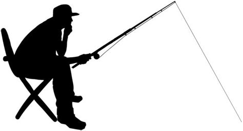 Fisherman Silhouette PNG Clip Art Image | Fish silhouette, Silhouette ...