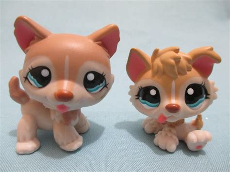 Littlest Pet Shop Lot of 2 Husky Puppy Dog #1012 #1013 Mommy Baby 100% Authentic | Lps pets ...