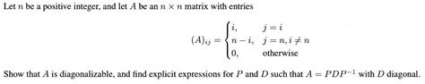 Solved Algebraic Multiplicity = Geometric Multiplicity = 1 | Chegg.com