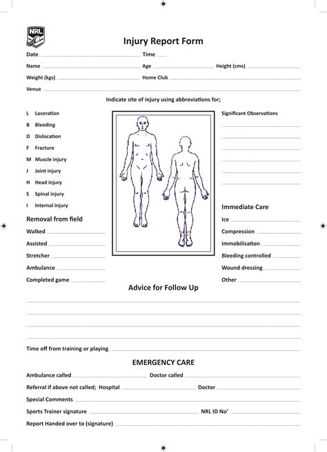 Florida First Report Of Injury Form Fillable - Printable Forms Free Online