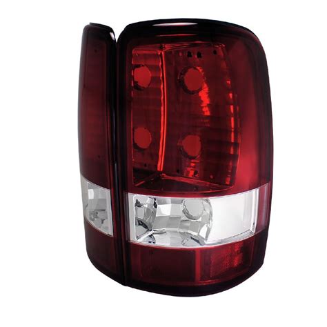 2000-2006 GMC Denali Red/Clear Euro Tail Lights-LT-DEN00G2RPW-TM