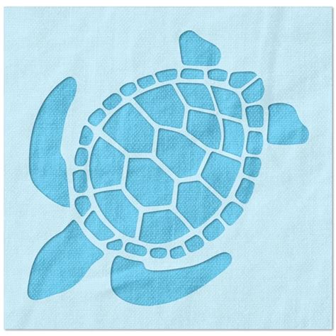 Sea Turtle Stencil | Stencils, Plastic stencil, Crafts to make