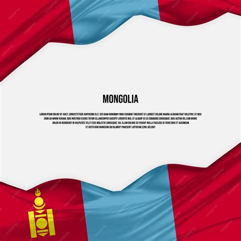 Premium Vector | Mongolia flag design waving mongolian flag made of satin or silk fabric vector ...