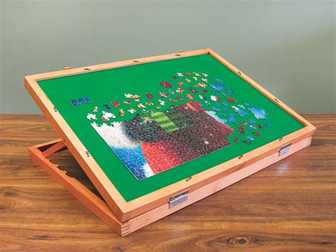 Wooden Puzzle Easel Table for Adults & Kids | 22" x 32" Top | Great for Puzzle Storage | Puzzle ...